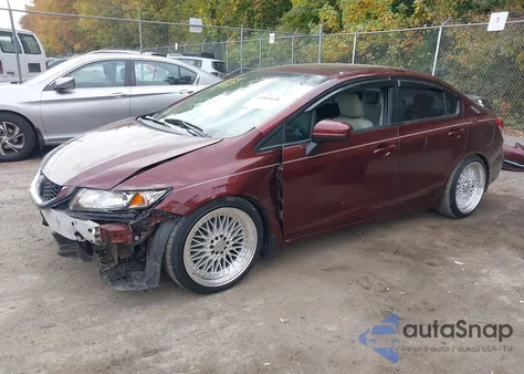 2014 Honda Civic Lx из США, поврежденный, VIN 19XFB2F52EE058855